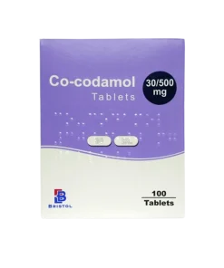 Co-codamol 30mg/500mg tablets containing codeine and paracetamol for strong pain relief