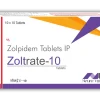 Zolpidem Tartrate 10mg Zoltrate Tablets